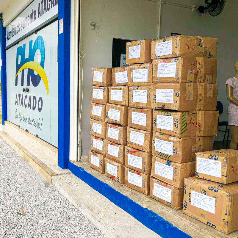Caixas na PHO Atacado em 2017